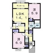 ファミーユⅡの間取り画像