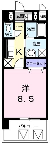 レジデンス川崎大師の間取り画像