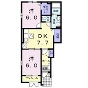 ブリアントビュ－ Bの間取り画像
