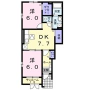 ブリアントビュ－ Cの間取り画像