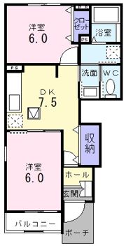 クリアネス Ⅲの間取り画像