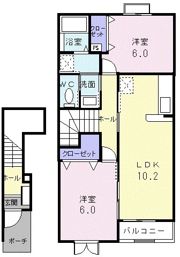 クリアネス Ⅲの間取り画像