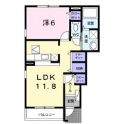 ハピネス Bの間取り画像