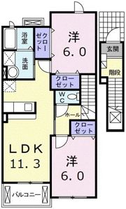 ラフィナート Ⅰの間取り画像