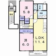 ジュネス Aの間取り画像