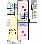 ジュネス Bの間取り画像