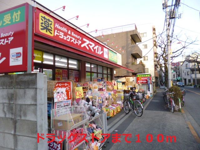 近くのドラッグストアまで100m（徒歩2分）