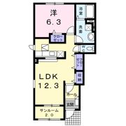 サンリットフジⅠの間取り画像