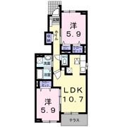 カサ アレグレ Cの間取り画像