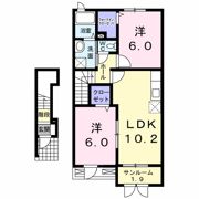 グランソレイユAの間取り画像