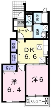 ノービレアビタ－レ Bの間取り画像