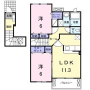 リアンヴィラージュB棟の間取り画像