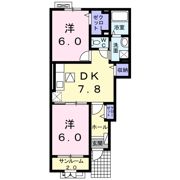 メゾン・アンジュ Ⅱ Aの間取り画像