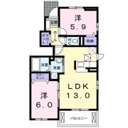 ウエスト ウッドの間取り画像