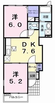 ニュー シャトーAの間取り画像