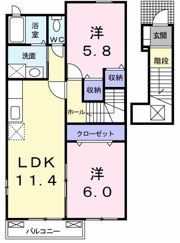ニュー シャトーBの間取り画像