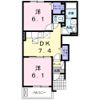 サウスメロウ A棟の間取り画像