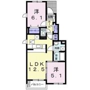 パームガーデンBの間取り画像