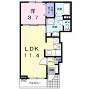 ベルハウス八幡の間取り画像