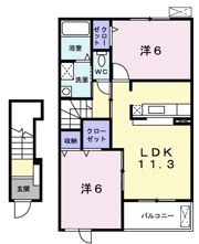 レスプランド－ルの間取り画像