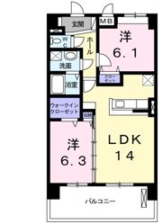 スカイピア彦根の間取り画像