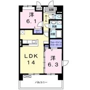 スカイピア彦根の間取り画像