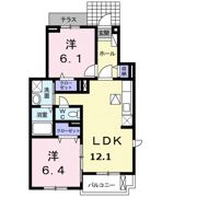 サンモールBの間取り画像