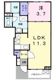 ブリーゼ Sの間取り画像