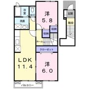 ボア・ソルテ Bの間取り画像