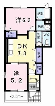 プレアデスBの間取り画像