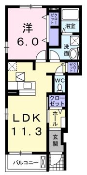 オルデンBの間取り画像