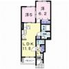 プロムナード高田Bの間取り画像