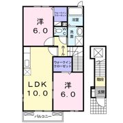 グラスロ－ズ・隼人Aの間取り画像