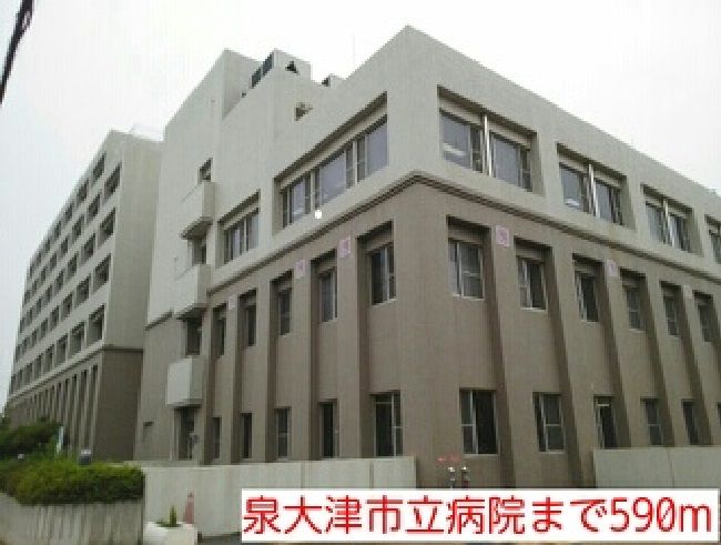 近くの泉大津市立病院まで590m(徒歩8分)