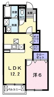 サンローズ Ⅱ棟の間取り画像