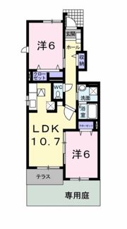 クラール・ミルト F．Uの間取り画像