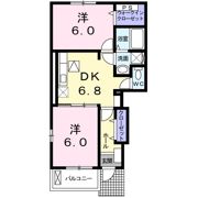 オスピターレ カーサⅡBの間取り画像