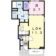 アンジュⅡの間取り画像