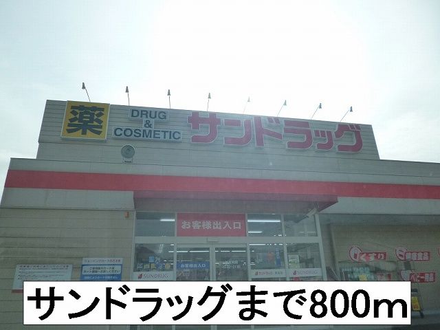 近くのサンドラッグまで800m（徒歩10分）