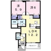 サンハイツ フィオーレ C棟の間取り画像