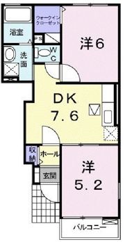 カサブランカ弐番館の間取り画像