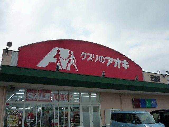 近くのクスリのアオキ五智店まで1,100m（徒歩14分）