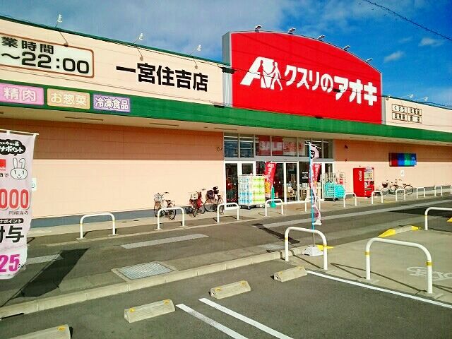 近くのクスリのアオキ　住吉店まで600m（徒歩8分）