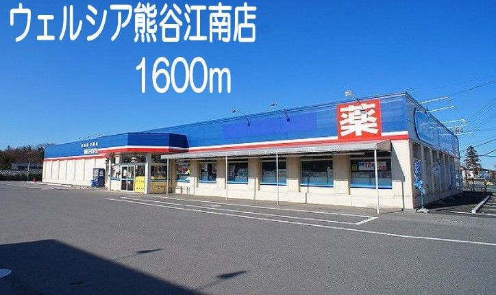 近くのウェルシア熊谷江南店まで1,600m（徒歩20分）