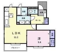 サンヴァリエ華の間取り画像