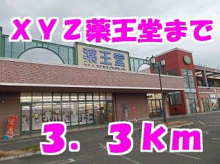 近くのドラッグストアまで3,300m（徒歩42分）