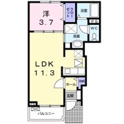 ナリッシュ Bの間取り画像