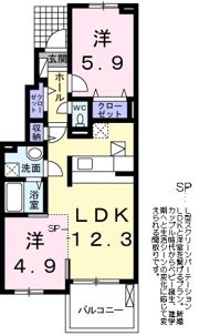 ラベンダーの間取り画像