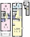 舞子坂ヒルズⅡの間取り画像