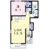 ヴィラ・アイシス．Nの間取り画像